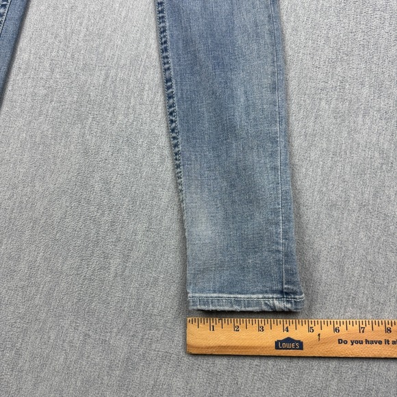 True Religion Jeans Womens 29 (30X30) Blue Super Skinny Light Wash Denim Stretch - Picture 11 of 14